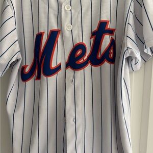Genuine kids Mets Pete Alonso “20” Striped Jersey size age 10-12
